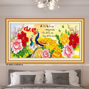 Tranh đính đá Cha mẹ VS052