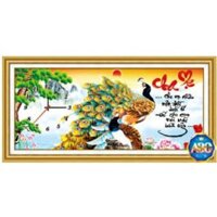 Tranh Đính Đá Cha Mẹ DF302-80x40cm (Chưa Đính)