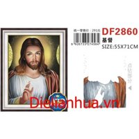 Tranh đính đá Chúa Jesus DF2860 (55x71cm) chưa đính