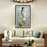 Tranh đính đá CÔ GÁI ĐẸP DF2895