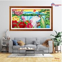 Tranh đính đá công gia hòa vạn sự hưng 1m20 x 60cm