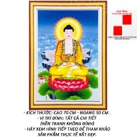 Tranh Đính Đá Đẹp - Dược Sư Lưu Ly Quang Vương Phật 18 (Kèm Quà Tặng) - Tranh Minh Hiền (TỰ ĐÍNH ĐÁ)