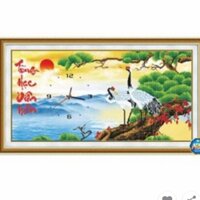 Tranh đính đá ĐH Tùng Hạc Diên Niên DF244 kt 92x50cm