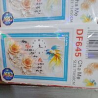 Tranh đính đá đồng hồ cho mẹ df645(75*50)