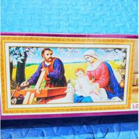 tranh đính đá gia đình thánh gia. tranh về tự làm