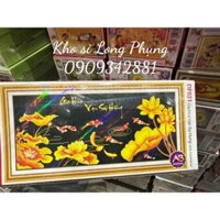 Tranh Đính Đá Gia Hoà Vạn Sự Hưng Df031:105x50 cm(chưa đính)