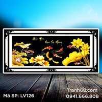 Tranh đính đá  Gia Hòa Vạn Sự Hưng LV126 kích thước 105*50cm.