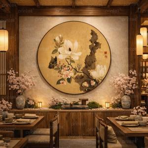 Tranh đính đá H624 - Bình hoa rực rỡ