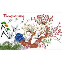 Tranh đính đá  hoa fff409 81x51cm