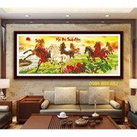 Tranh Đính Đá  Mã Đáo Thành Công Vs003 (200 x 70 cm), Vs004 (223 x 78 cm)