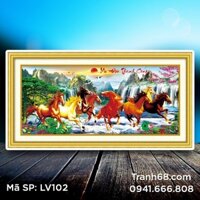 Tranh đính đá  Mã Đáo Thành Công LV102 kích thước 115*57cm.