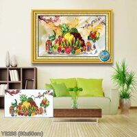 Tranh đính đá Mâm ngũ quả (Y8288) 💥 kích thước 80*50 cm 📌