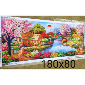 Tranh đính đá mùa xuân ấm áp LV007