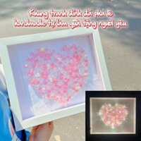 Tranh Đính Đá Pha Lê Handmade Kèm Khung Tranh, Đèn Led Quà Tặng Đặc Biệt Tạo Không Gian Sáng Tạo
