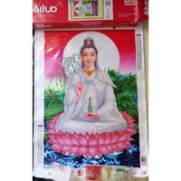 Tranh đính đá Phật Quan Am (về tự đính) 77198