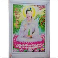 TRANH ĐÍNH ĐÁ PHẬT QUAN ÂM  LG10019 (40X55)