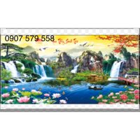 Tranh đính đá Phong cảnh y8067 kt 120x65 cm