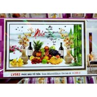 TRANH ĐÍNH ĐÁ PHÚC BÁO TỔ TIÊN LV582 80X50CM