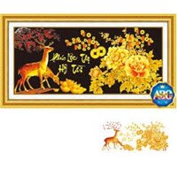 Tranh đính đá PHÚC LỘC THỌ DF358(100x50cm) chưa đính