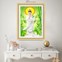 Tranh đính đá quan thế âm bồ tát 76cm x 53cm