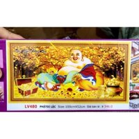 TRANH ĐÍNH ĐÁ-THÊU 3D PHẬT DI LẶC LV3471 LV480