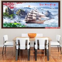 Tranh đính đá thuận buồm xuôi gió LV264 - KT:130x75cm