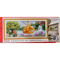 TRANH ĐÍNH ĐÁ thuận buồm xuôi gió VS208 |150x66cm| chưa đính