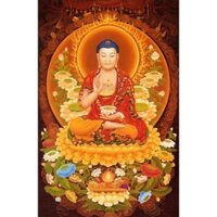 tranh đính đá toàn bộ -bức dược sư lưu ly quang phật