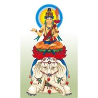 Tranh đính đá tự làm. Tranh Đức phổ hiền bồ tát.