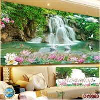 Tranh đính đá Uyên ương hồ điệp - DY8083 (160x75 cm)