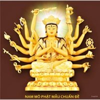 Tranh đính full kín đá tự làm - Chuẩn Đề Bồ Tát