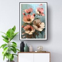 Tranh đơn canvas nghệ thuật hoa cánh bướm xinh đẹp Carehouse