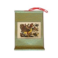 Tranh Đông Hồ Gà Đàn Bồi Lụa - Dong ho folk paintings