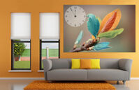 Tranh Đồng Hồ Lá Sắc Màu Size 1 Tấm (40x60cm)