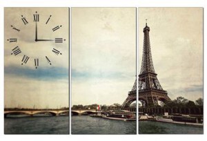 Tranh đồng hồ Tháp Eiffel