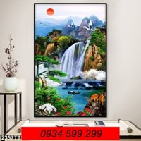 Tranh gạch 3d khổ đứng ốp tường chân cầu thang- tranh gạch men LFJ33