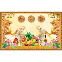 Tranh gạch men ốp ban thờ