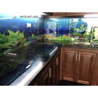 Tranh gạch ốp tường phòng ăn