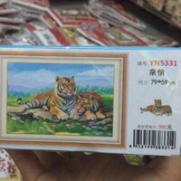 Tranh Gắn Đá Cặp Đôi Hổ Quý YN5331 (79x59cm), chưa đính