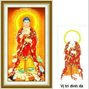 Tranh gắn đá DF2316 - Phật A Di Đà