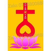 Tranh gắn đá đính kín toàn bộ Thiên Tâm Đạo