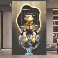 Tranh Gấu bearbrick Kaws Tráng Gương treo Tường Decor shop thời trang Quần áo quà tặng khai trương