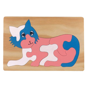 Tranh ghép bằng gỗ hình con Mèo Edugames - 16 x 24 cm