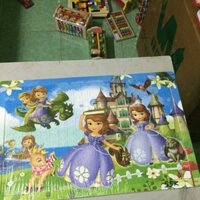 Tranh ghép công chúa hoàng tử hoạt hình siêu nhân