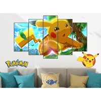 Tranh ghép dán tường Room Decor trang trí phòng ANIME POKEMON - BỘ 1