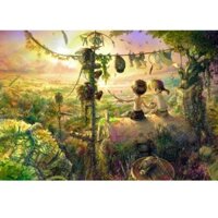 Tranh ghép hình 1000 miếng cậu bế ngắm cảnh chiều tà LOẠI I