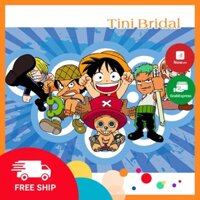 Tranh ghép hình Tini Puzzle 450 mảnh bằng giấy One Piece Chibi - có nhận in theo yêu cầu tranh xếp hình 36x50