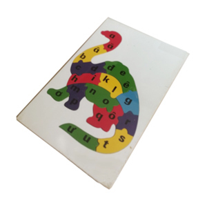 Tranh ghép khủng long học chữ