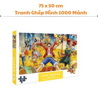 Tranh Ghép Xếp Hình 1000 Mảnh Kho báu Onepiece Jigsaw Puzzle 1000 Pcs (75 x 50 cm) Dành cho người lớn và trẻ em.