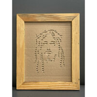 Tranh giấy bìa cứng kèm khung khổ 25x30